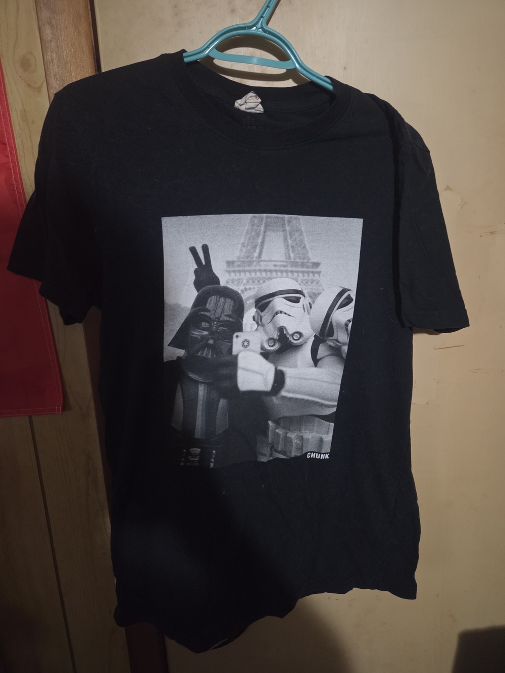 Chunks Black Graphic Star Wars Selfie T‑Shirt